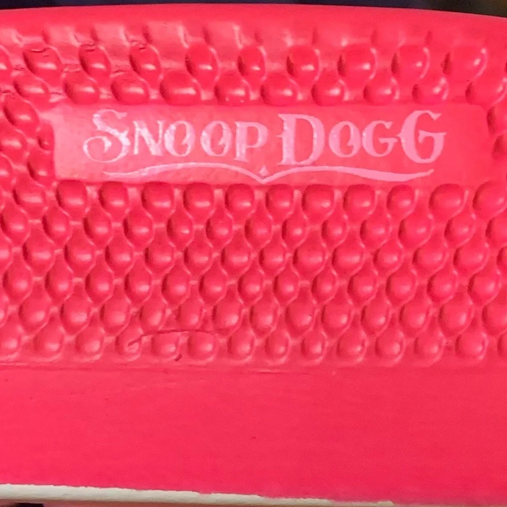 Skechers Snoop Dog Bombay Ape Bombay Pop Slides - Sz. 10, Pink/Orange